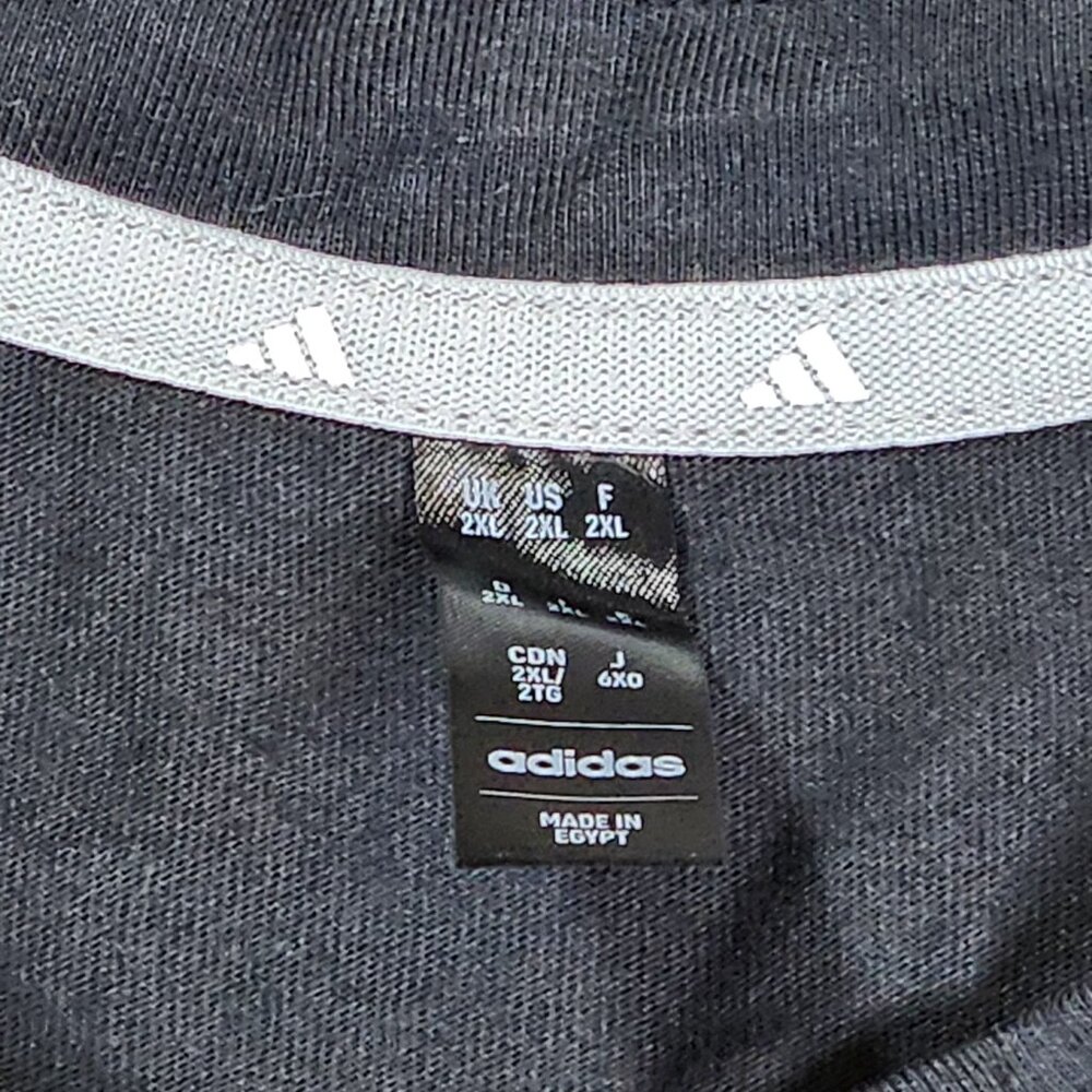 Adidas Polo Men's 2XL Black Go-To Henley Short Sleeve New - Picture 6 of 10